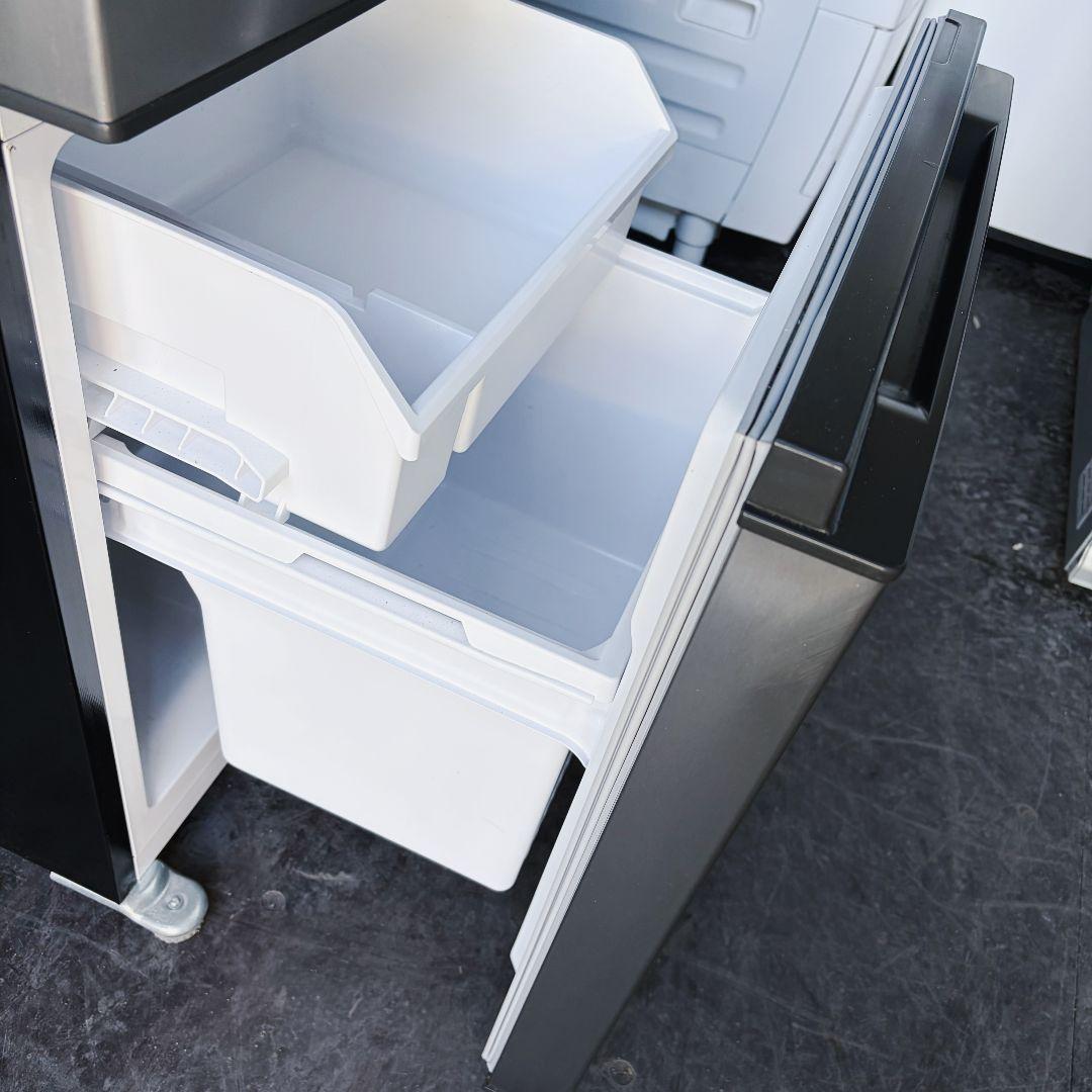 配送設置無料！純正AQUA2ドアシルバーコンパクト冷蔵庫！完動超美品！つやつや