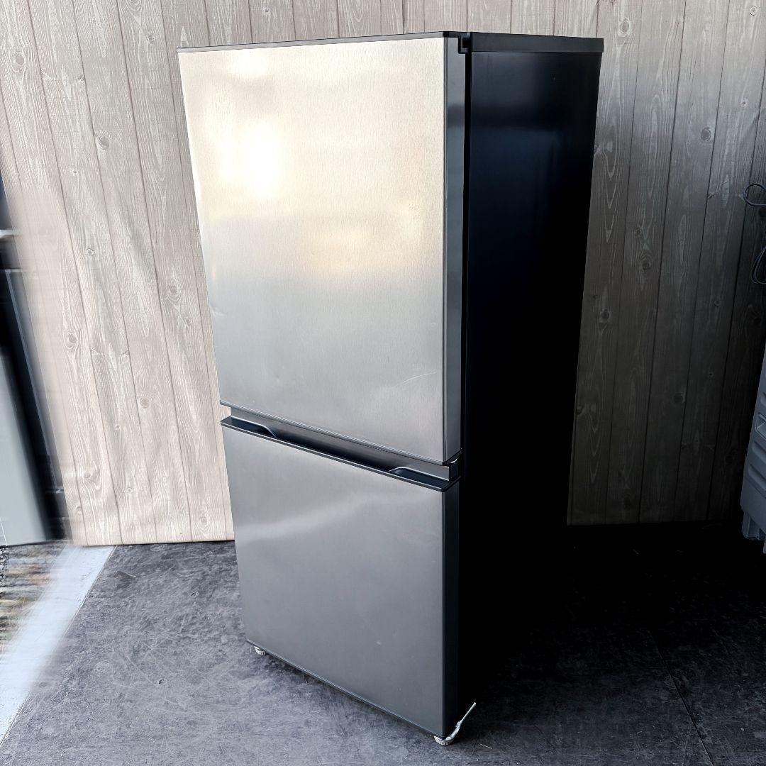 配送設置無料！純正AQUA2ドアシルバーコンパクト冷蔵庫！完動超美品！つやつや
