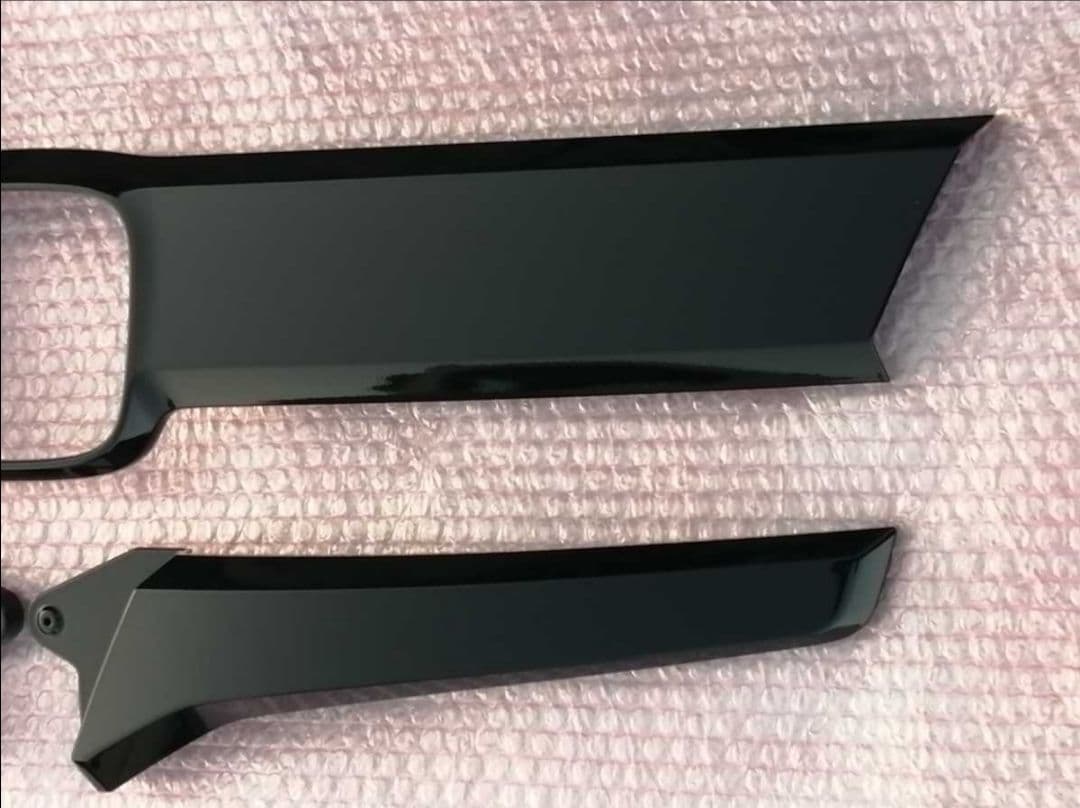 N-BOX JF3／JF4 カスタム 艶ありブラック グリル パネル 3Pセット