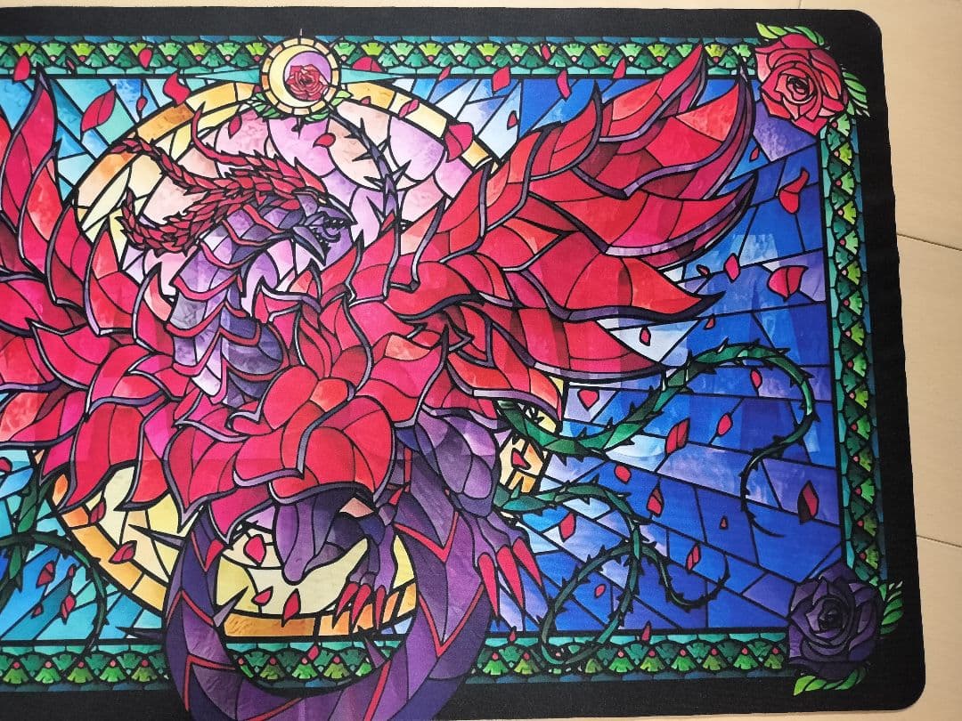 あ*ラ様 新品未使用 在庫ラスト ブラックローズドラゴン プレイマット