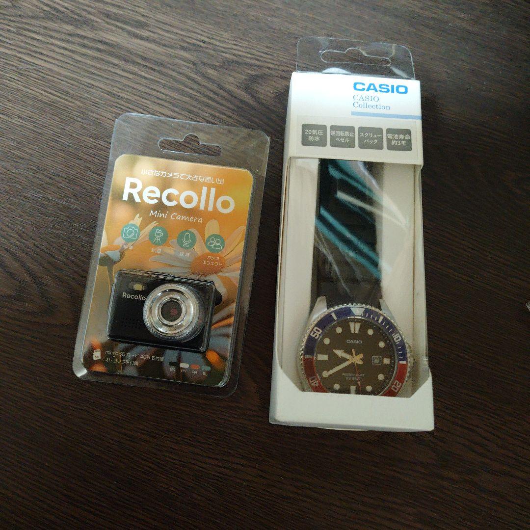 ✨新品未使用✨カシオ ペプシベゼルクォーツ＆リコロ ミニカメラ 2点セット