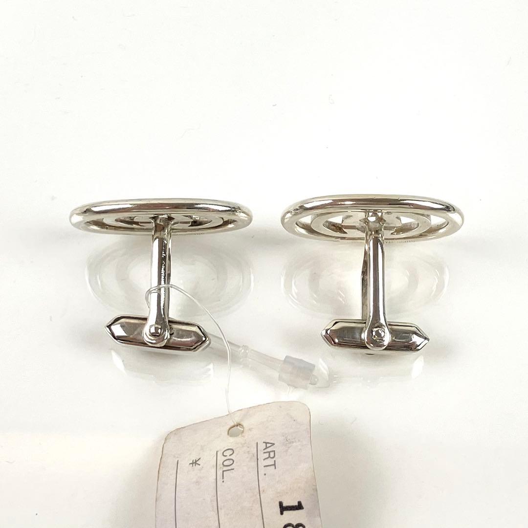 Y　美品　グッチ　カフス　カフリンクス　GGインターロッキング　シルバー9