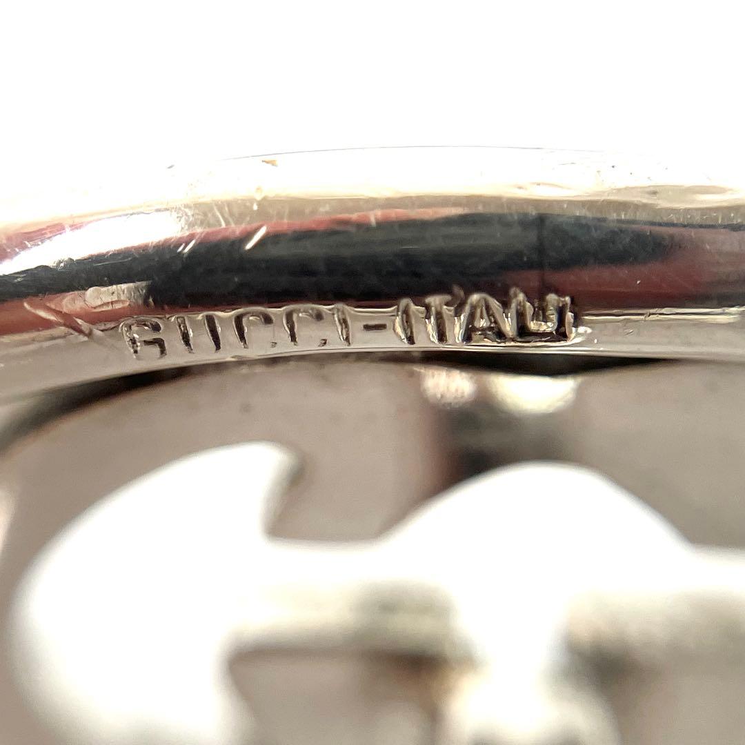 Y　美品　グッチ　カフス　カフリンクス　GGインターロッキング　シルバー9