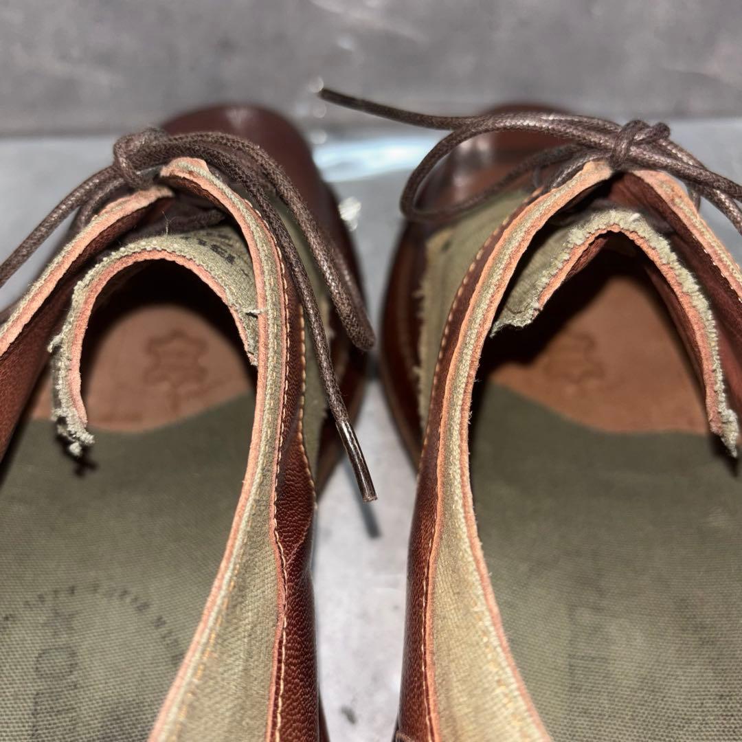 【新品未使用】BUTTERO ドレスシューズ 27cm レザー キャンバス