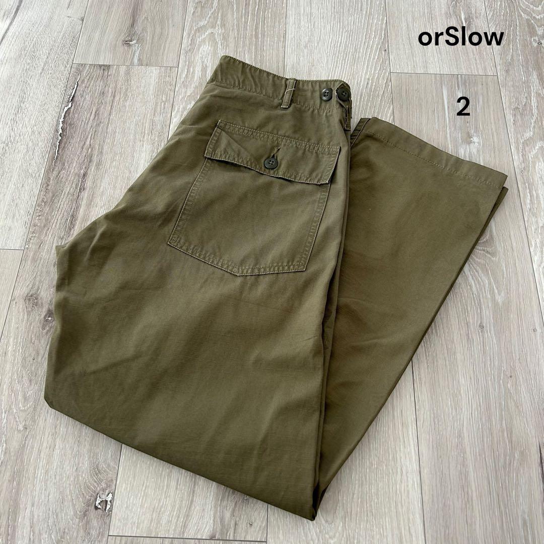 orSlow オアスロウ リップストップ ベイカーパンツ ファティーグ 2