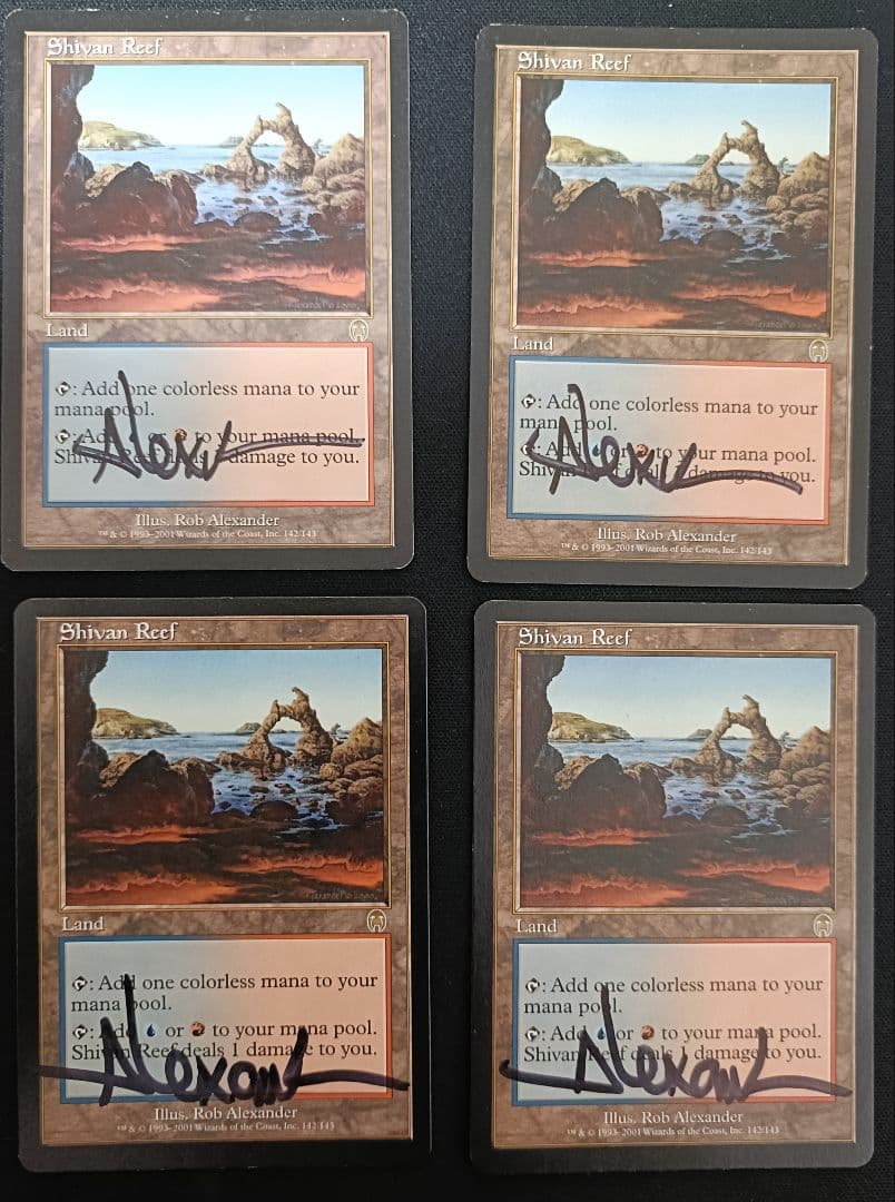 MTG APC シヴの浅瀬 英語版サインド4枚セット 初版旧枠