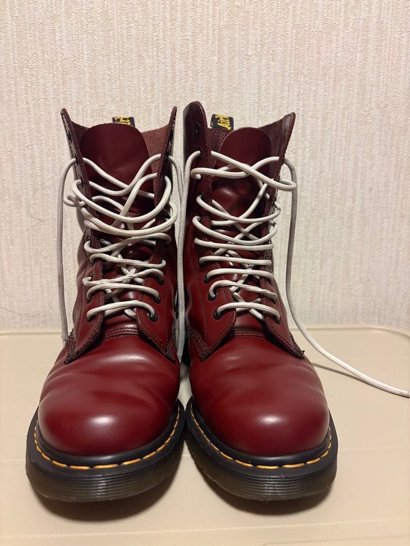 ドクターマーチン チェリーレッド　10ホール　ブーツ26.5cm 7uk