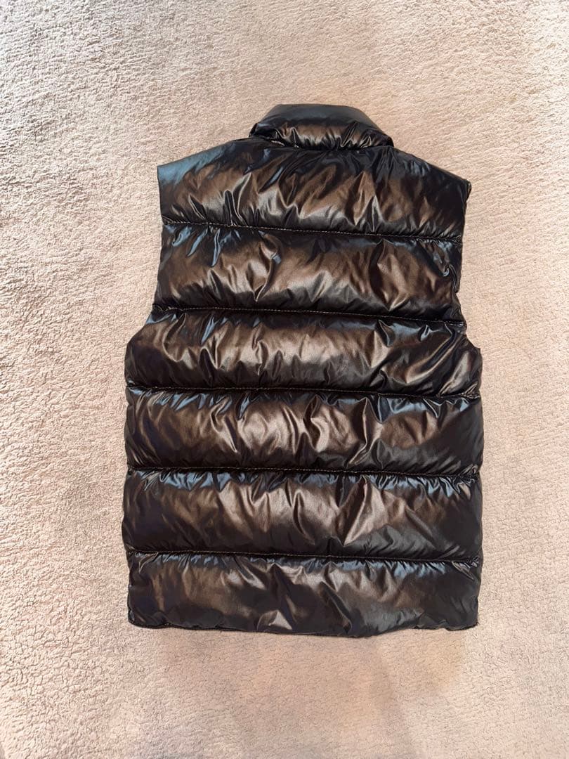 極美品MONCLER ブラック ダウンベスト　　00サイズ