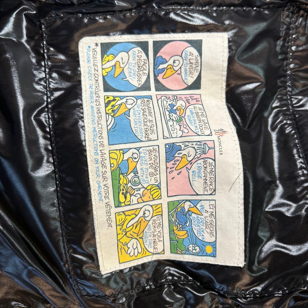 極美品MONCLER ブラック ダウンベスト　　00サイズ