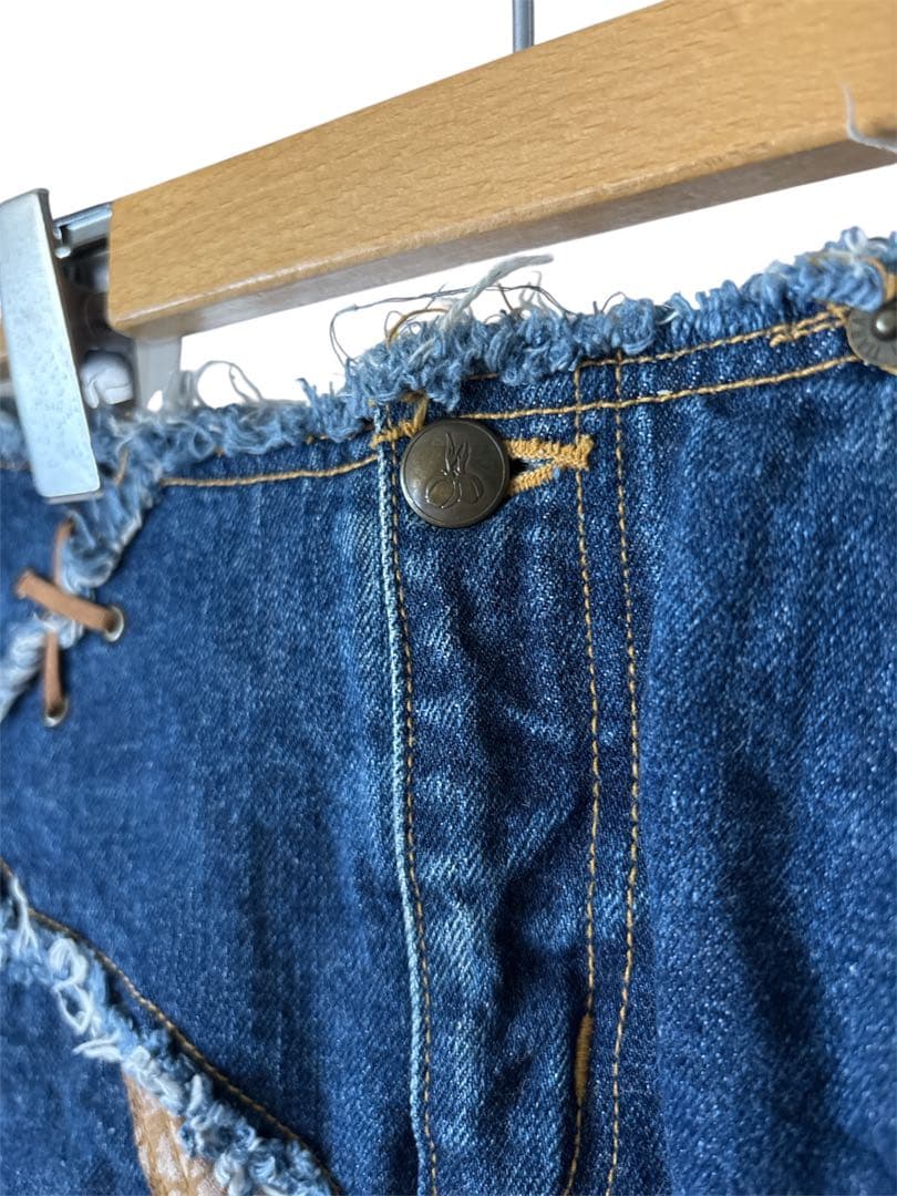 ティアラ ミニスカート デニム ヒョウ ゼブラ y2k 平成ギャル グランジ