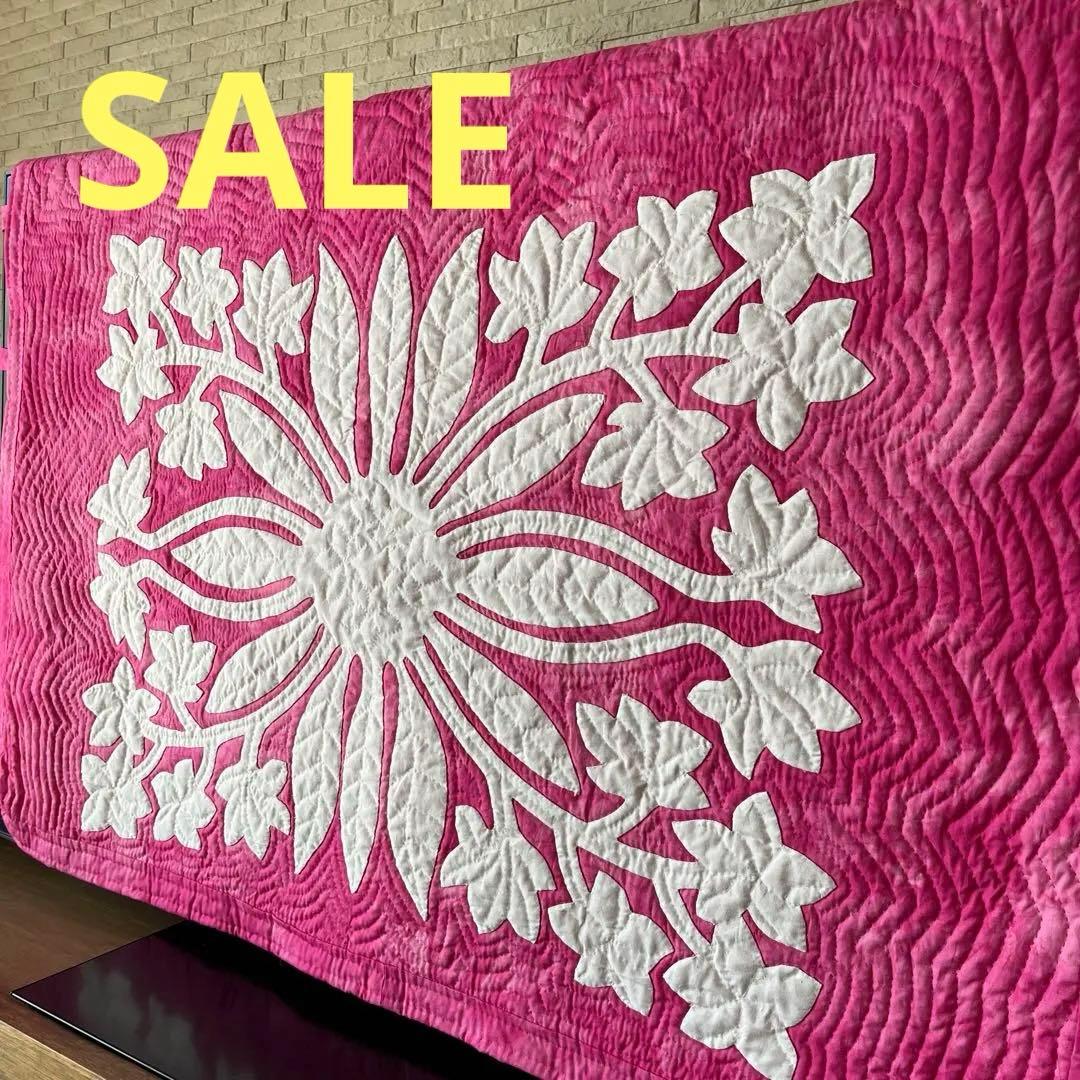 ハワイアンキルト　テレビカバー