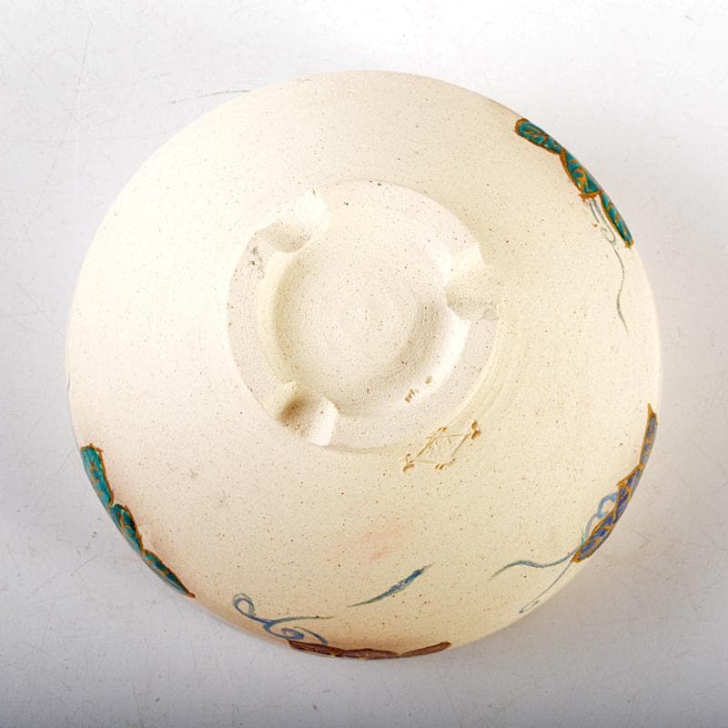 茶道具　萬古焼　松坂萬古　佐久間芳山　蔦の細道　茶碗　共箱　C　5696