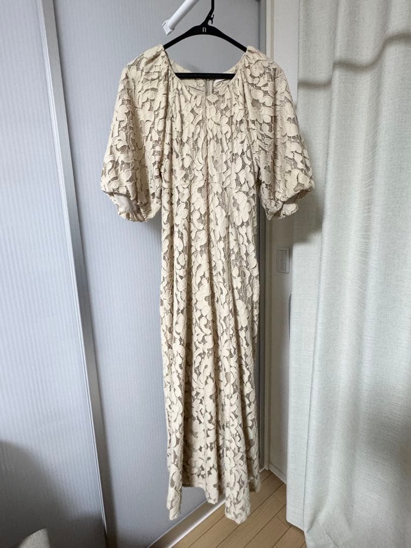 ワンピース CLANE VINTAGE LACE PUFF ONEPIECE