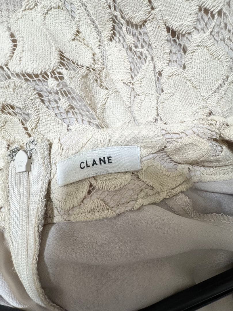 ワンピース CLANE VINTAGE LACE PUFF ONEPIECE