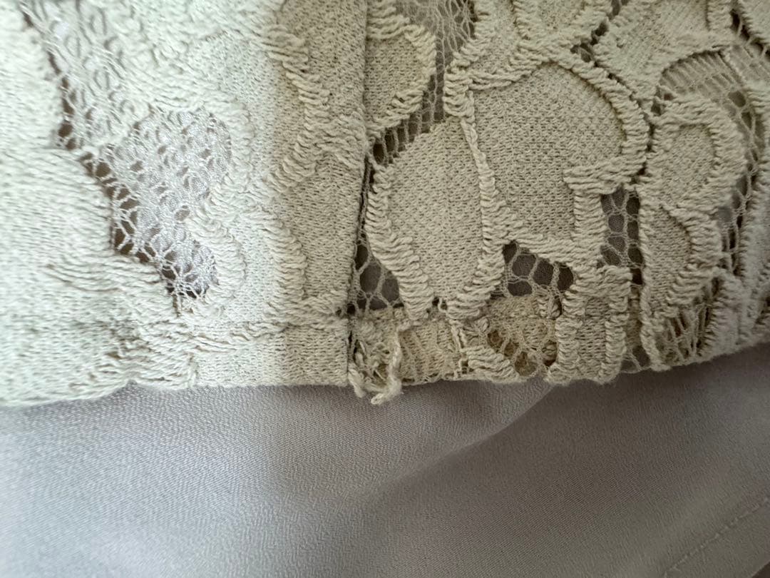 ワンピース CLANE VINTAGE LACE PUFF ONEPIECE