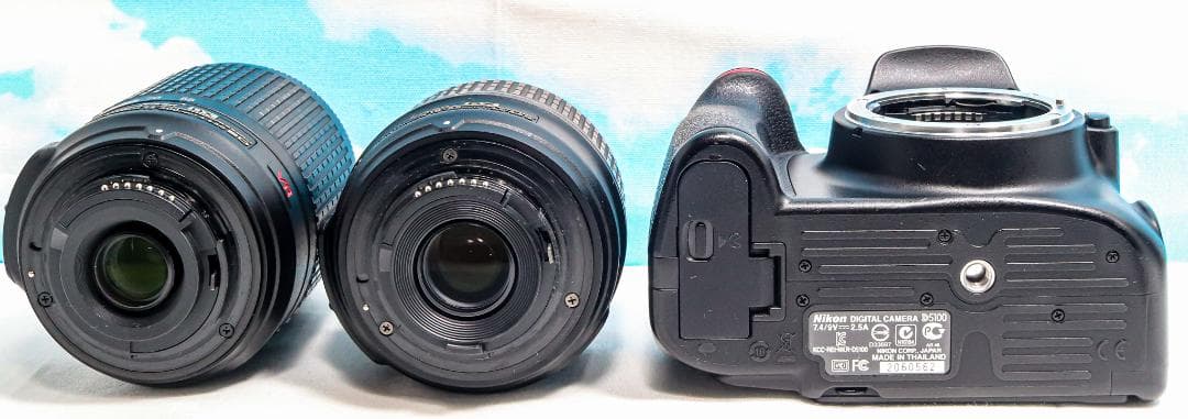 ニコン Nikon D5100⭐️スマホ転送⭐️届いてすぐ使える⭐️ダブルレンズ