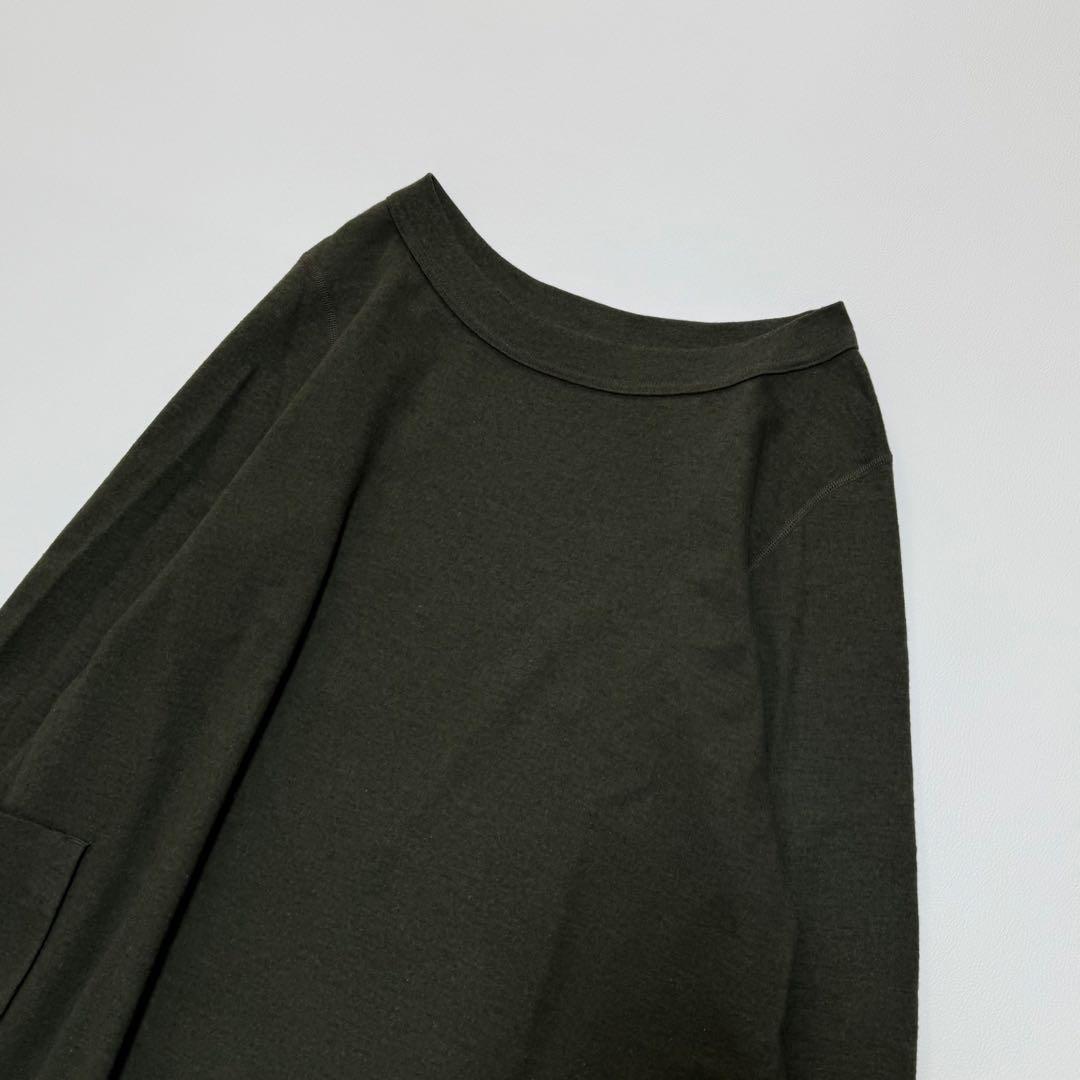 45rpm 45R ジャージフラノ　ゆったりニットワンピース　日本製　圧縮　縮絨