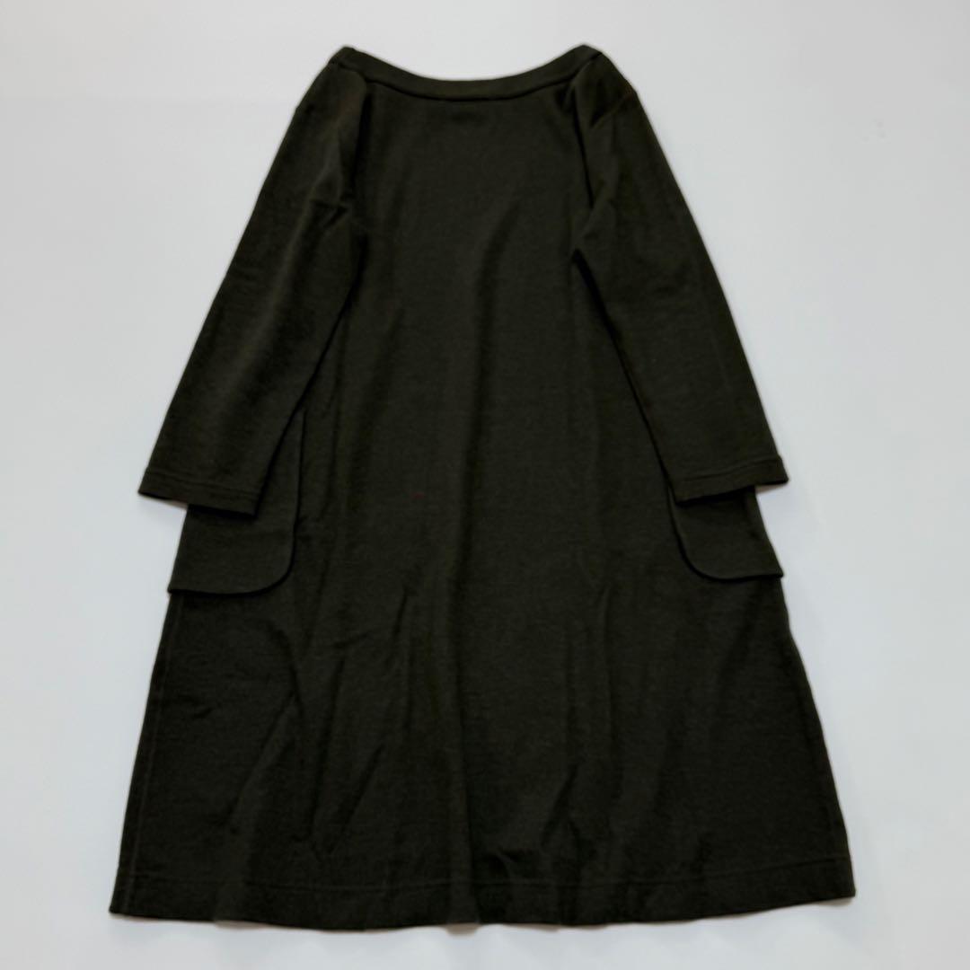 45rpm 45R ジャージフラノ　ゆったりニットワンピース　日本製　圧縮　縮絨