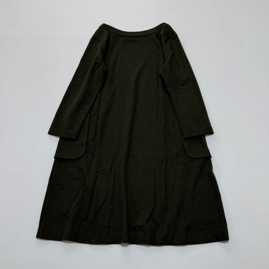 45rpm 45R ジャージフラノ　ゆったりニットワンピース　日本製　圧縮　縮絨