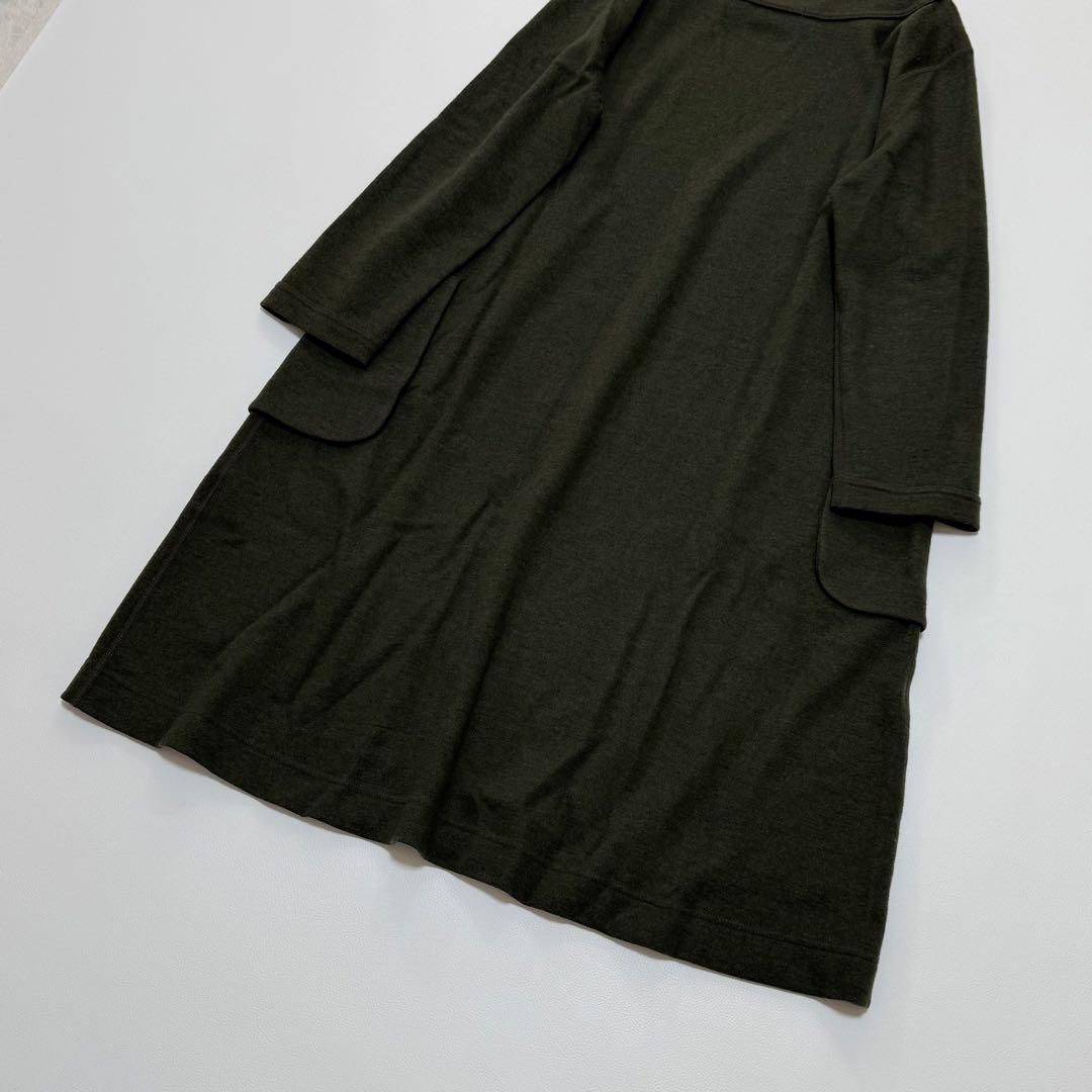 45rpm 45R ジャージフラノ　ゆったりニットワンピース　日本製　圧縮　縮絨