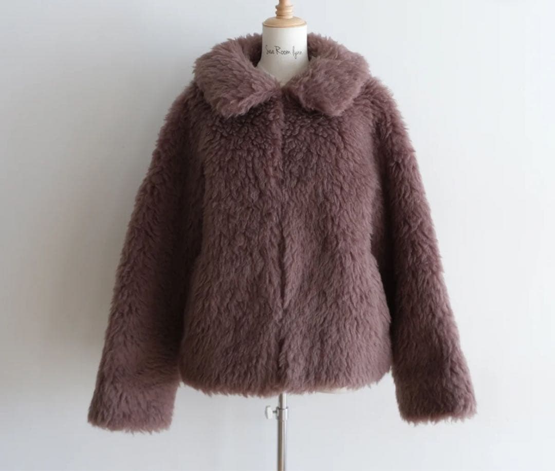 シールームリン　ウールミックスボアコート