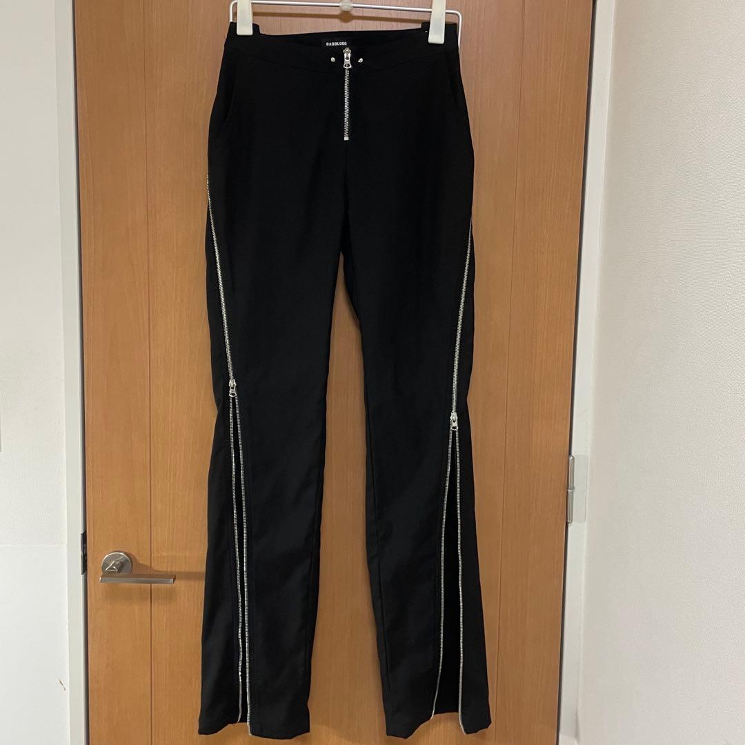 badblood スリムフィット ジップ パンツ