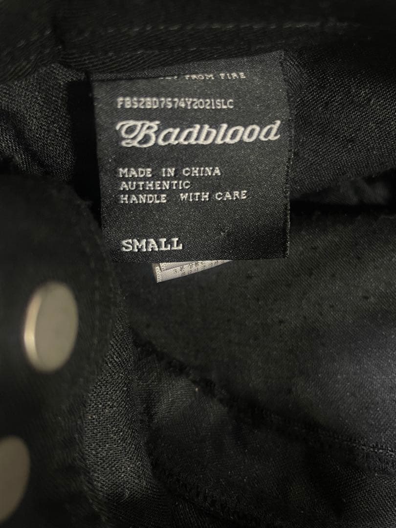 badblood スリムフィット ジップ パンツ