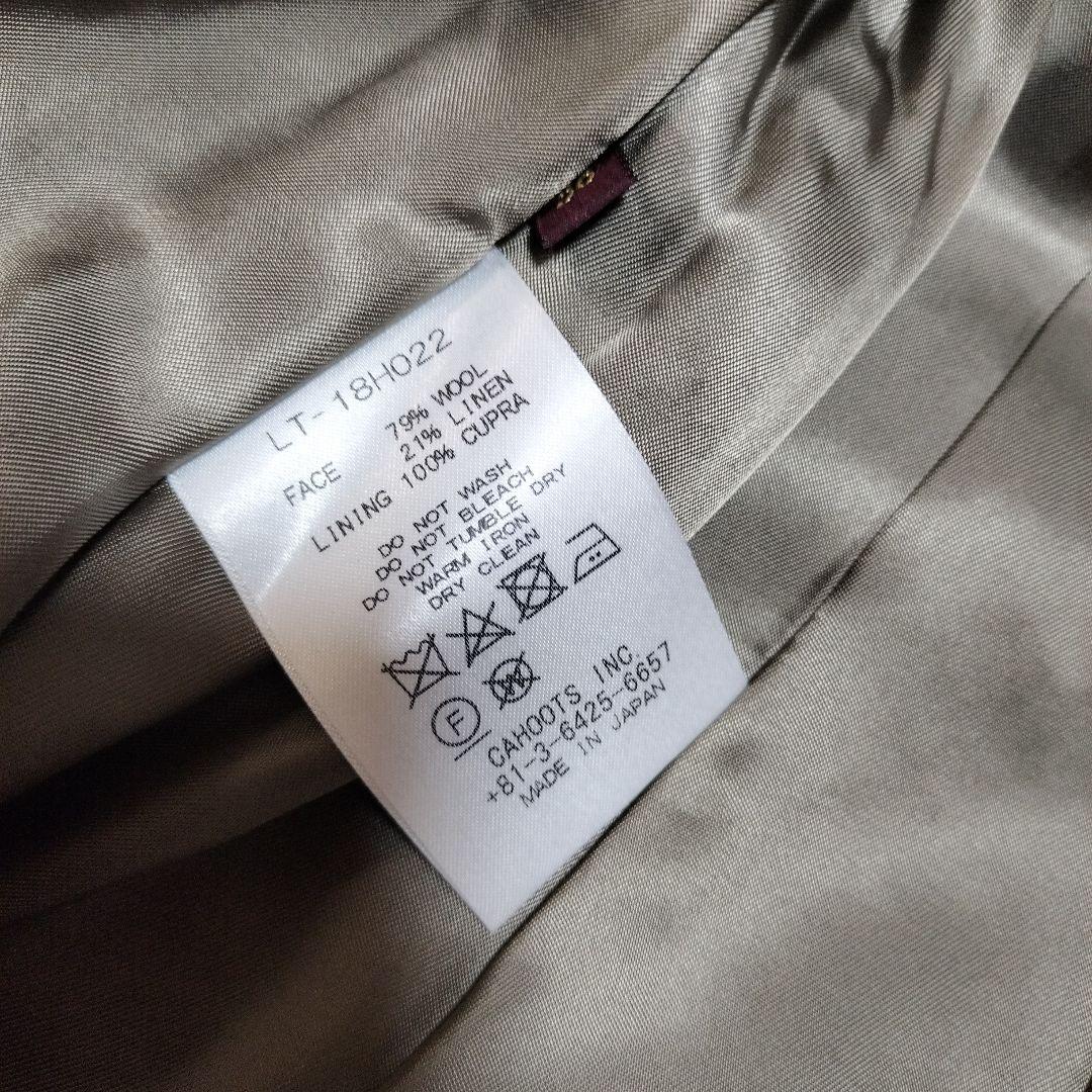 美品リゼッタ　キツネと葡萄リネンウールジャガード　ジャケット日本製