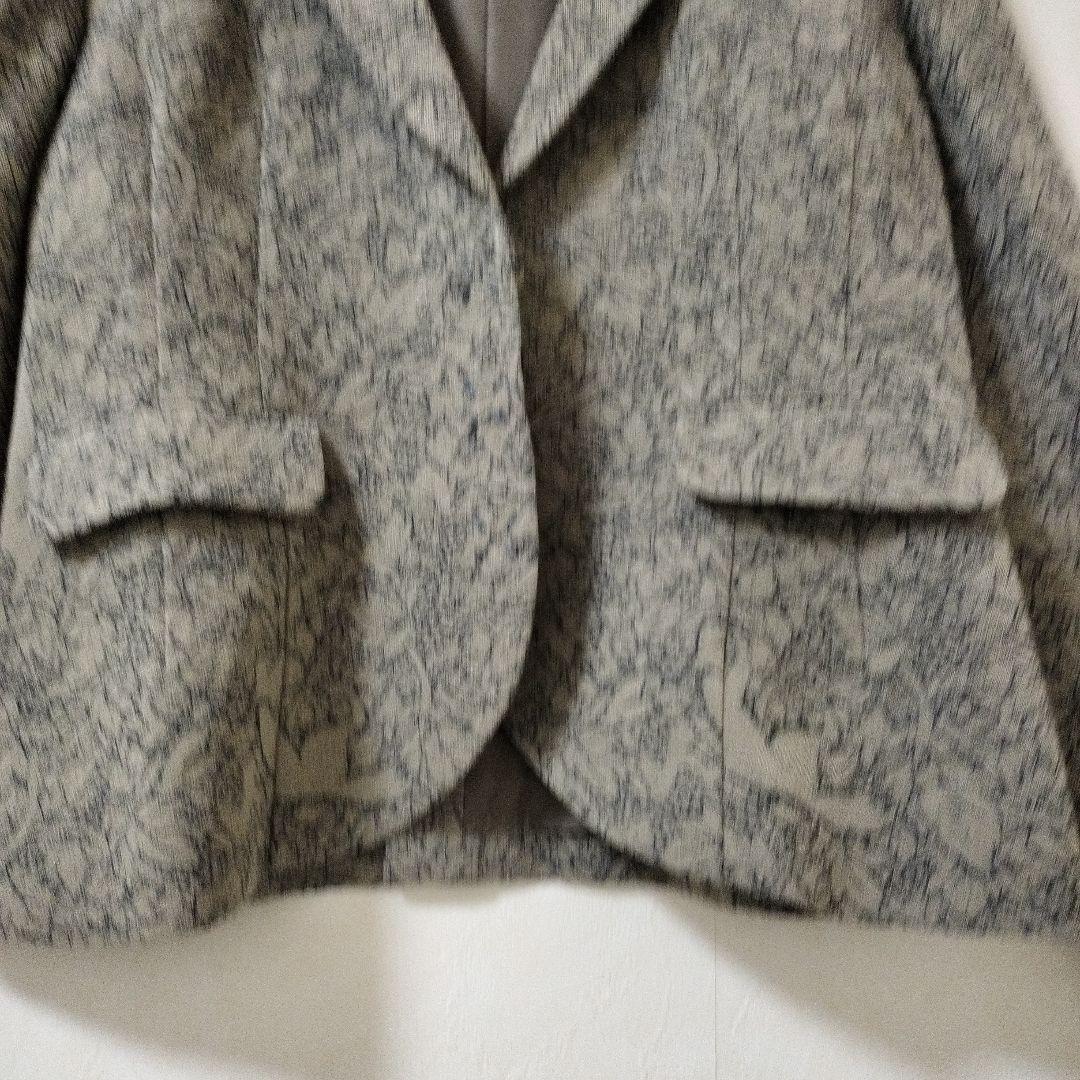 美品リゼッタ　キツネと葡萄リネンウールジャガード　ジャケット日本製