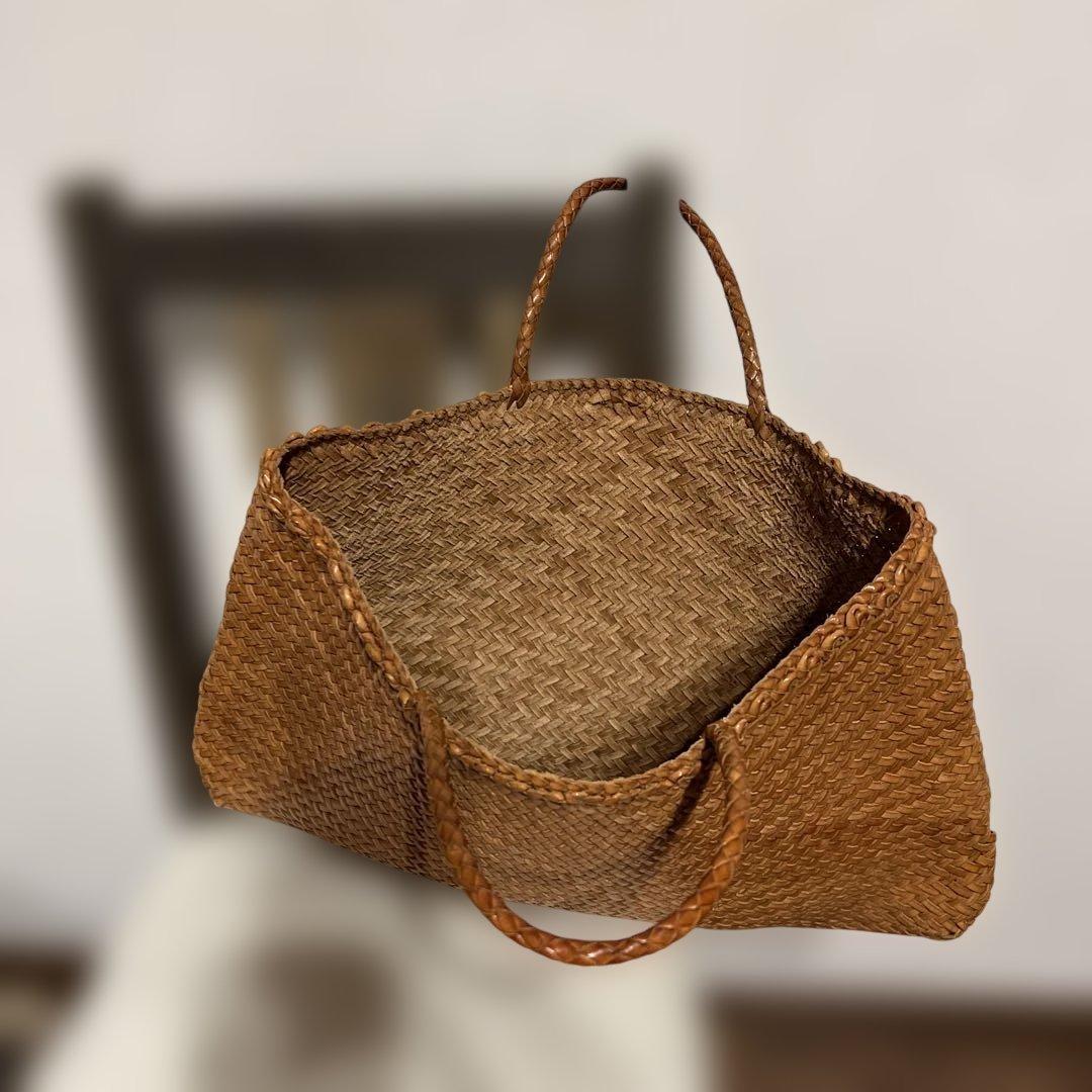 DRAGONレザーメッシュトートバッグ