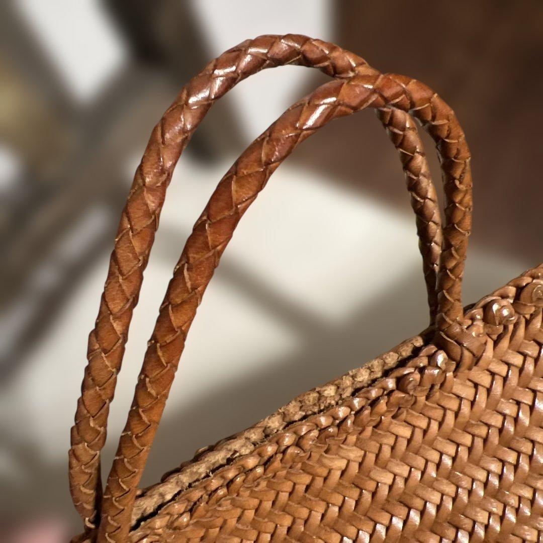 DRAGONレザーメッシュトートバッグ