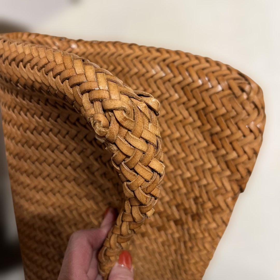 DRAGONレザーメッシュトートバッグ