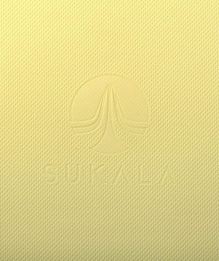 LAVA【SUKALA】リバーシブルヨガマット4mm レモンライム　ケース付き