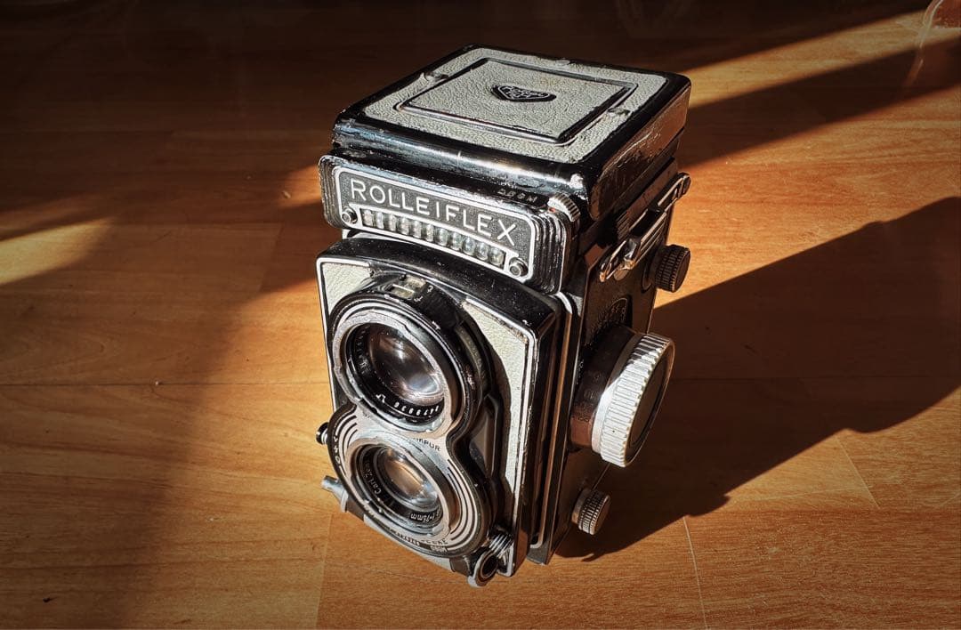 希少グレー革！ Rolleiflex T Tessar 75mm f3.5