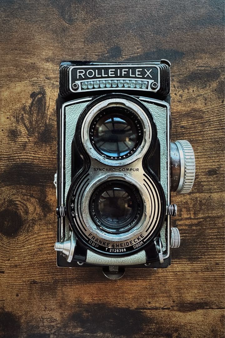 希少グレー革！ Rolleiflex T Tessar 75mm f3.5