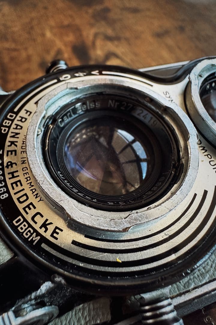 希少グレー革！ Rolleiflex T Tessar 75mm f3.5