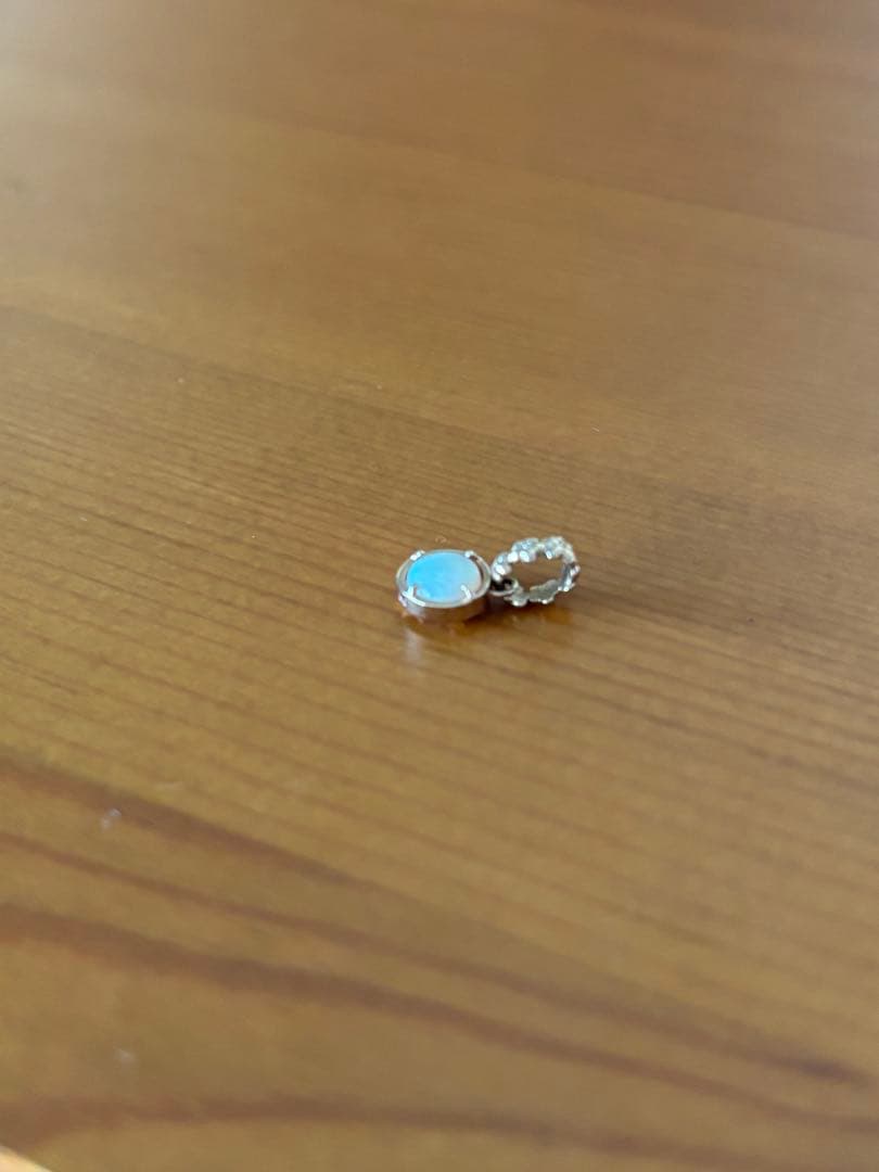 アガット　オパールネックレスチャーム　10k