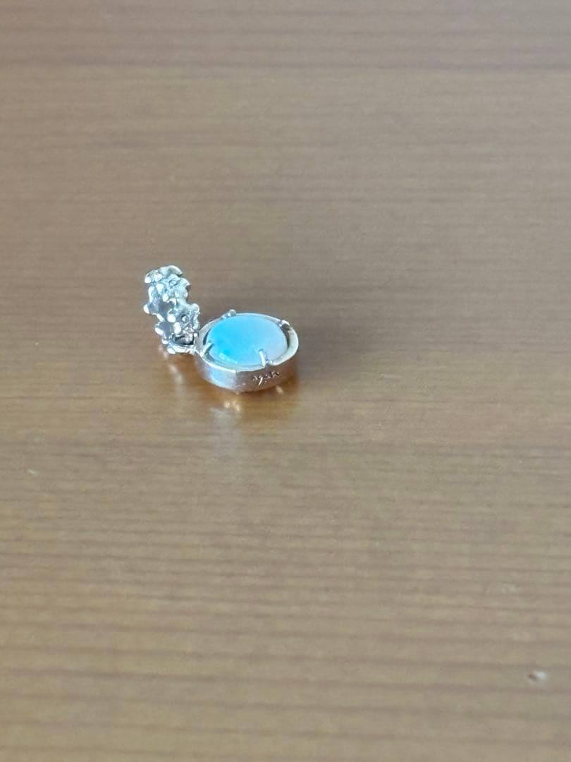 アガット　オパールネックレスチャーム　10k