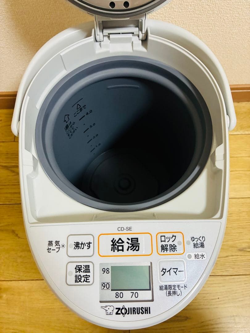 象印マホービン　マイコン沸とう電動ポット　CD-SE50-WG 2022年製