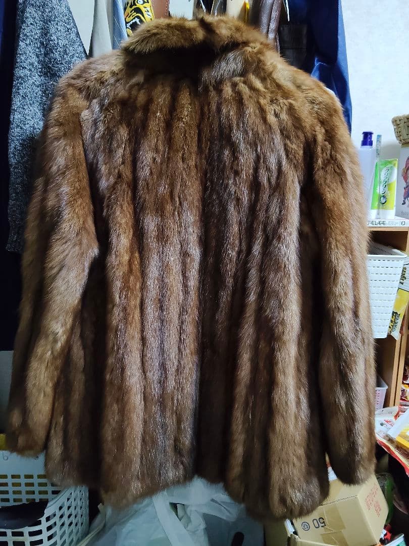 Golden Fox ブラウン 毛皮 ロングコート
