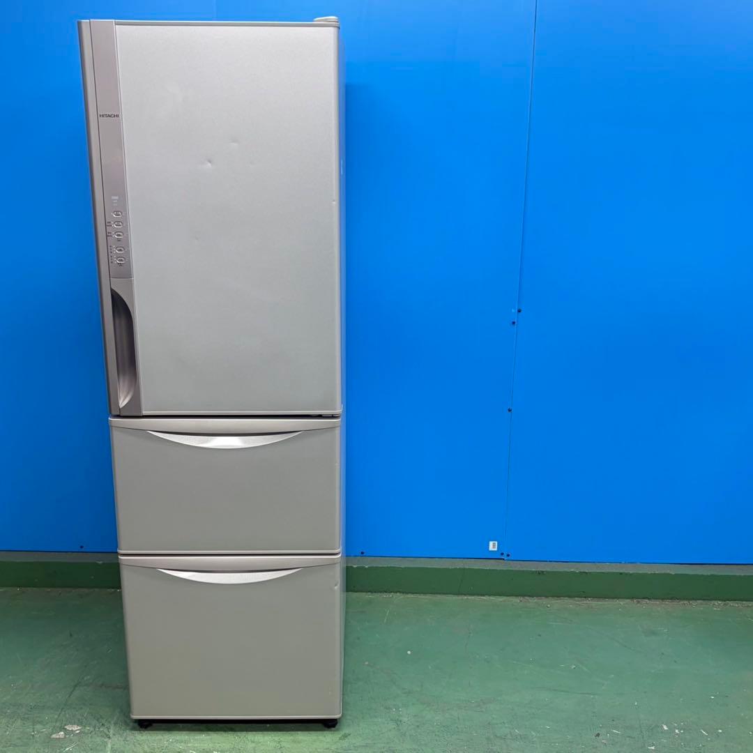 718 日立　大型冷蔵庫　300L強　小型　一人暮らし　右開き　自動製氷　3ドア