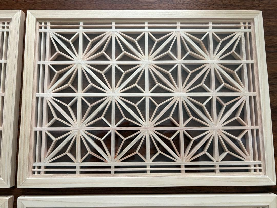 【マルコ】【リピ割】ハンドメイド組子細工(角-3×2) - 4セット