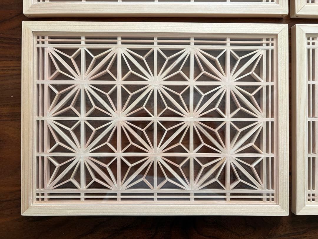 【マルコ】【リピ割】ハンドメイド組子細工(角-3×2) - 4セット