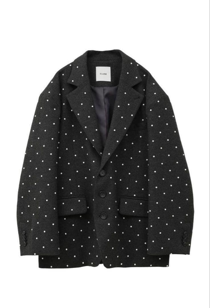 新品未使用クラネCLANEパールドットジャケットPEARL DOT JACKET