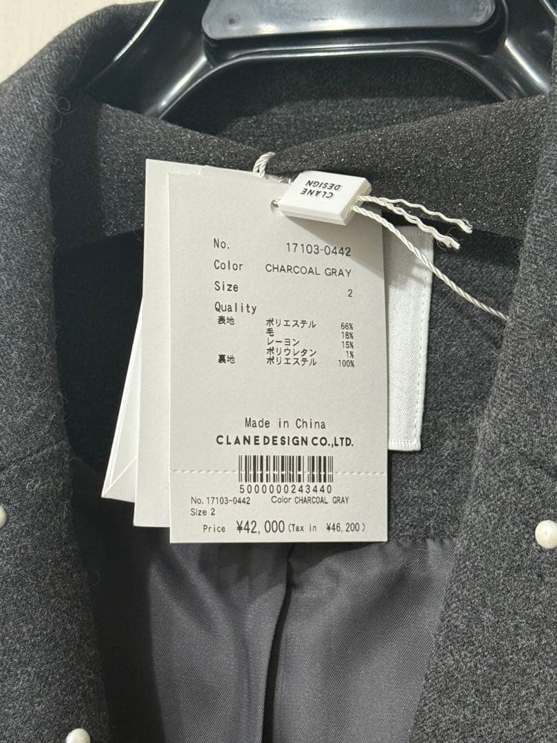 新品未使用クラネCLANEパールドットジャケットPEARL DOT JACKET