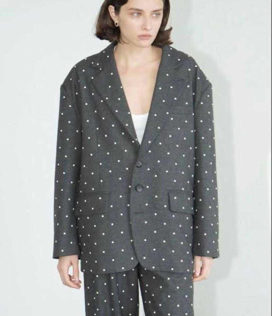 新品未使用クラネCLANEパールドットジャケットPEARL DOT JACKET