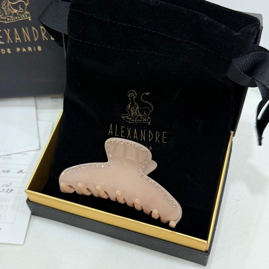 アレクサンドルドゥパリ Mクリップ ヌードピンク スワロフスキー