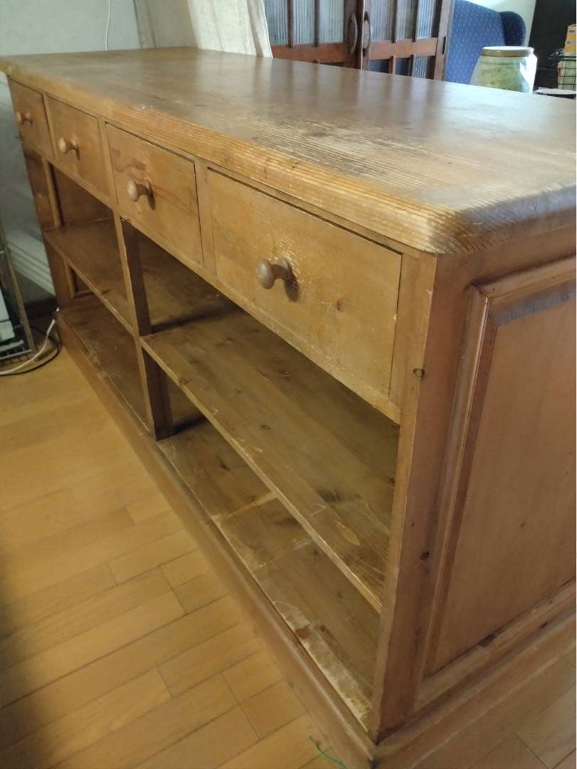 パイン材 カウンター 什器　イギリス製