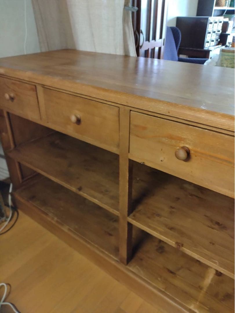 パイン材 カウンター 什器　イギリス製