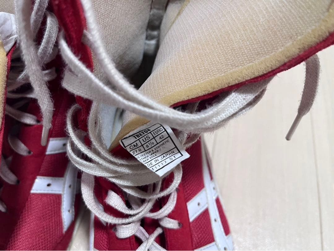 zero.bap様取り置きASICS ボクシングシューズ レッド ハイカット